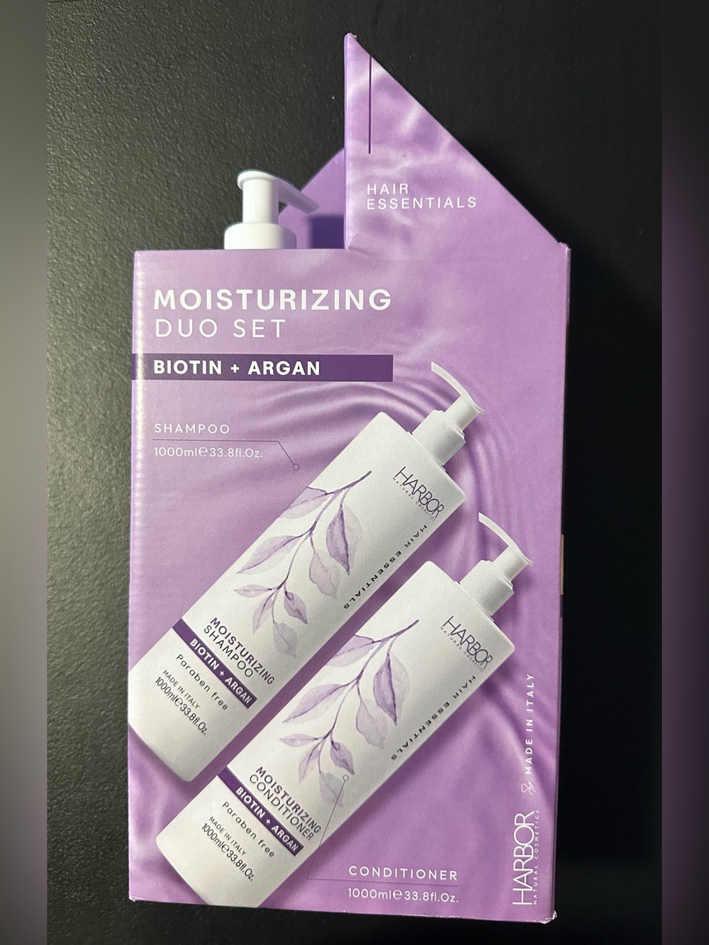 Harbor Hair Essentials Moisturizing Duo Set - Biotin + Argan (Lavender)